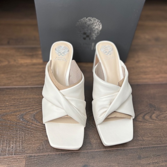 Vince Camuto *New* Elmindi Leather Crossband Platform Sandal - Beige - Picture 5 of 10